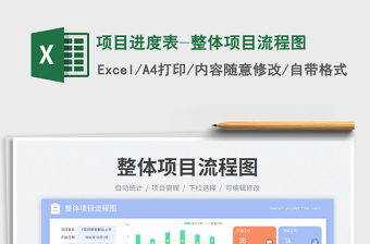 項目進度表-整體項目流程圖