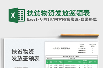 扶貧物資發(fā)放簽領(lǐng)表