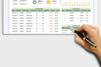 班費(fèi)收支明細(xì)表（自動(dòng)統(tǒng)計(jì)）