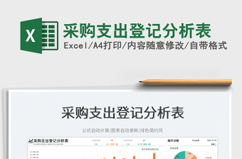 采購支出登記分析表