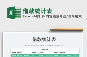 借款統(tǒng)計表