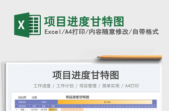 項目進度甘特圖