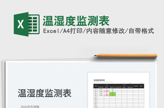 溫濕度監測表
