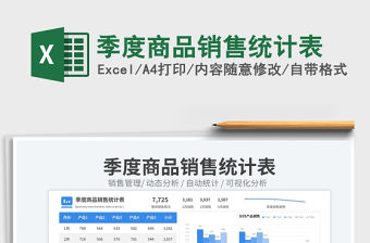 季度商品銷售統計表