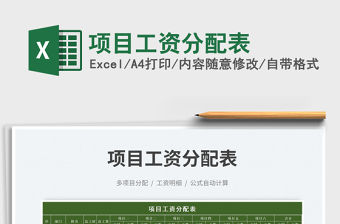 項(xiàng)目工資分配表