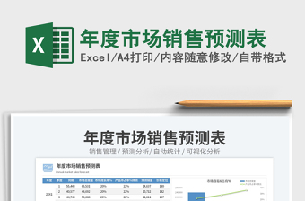 年度市場銷售預(yù)測表
