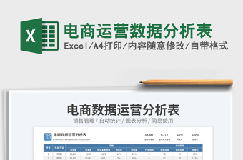 電商運(yùn)營(yíng)數(shù)據(jù)分析表