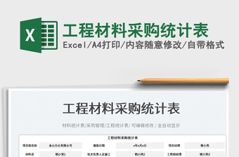 工程材料采購統(tǒng)計(jì)表