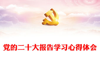 黨的二十大報(bào)告學(xué)習(xí)心得體會(huì)