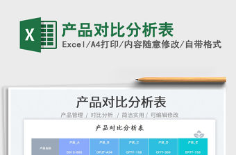 產(chǎn)品對(duì)比分析表