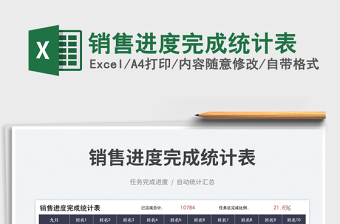 銷售進度完成統(tǒng)計表