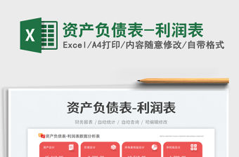 資產(chǎn)負債表-利潤表