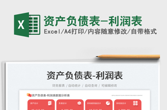 資產(chǎn)負(fù)債表-利潤(rùn)表