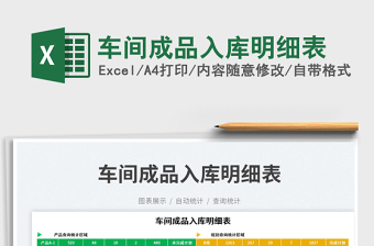 車間成品入庫明細表