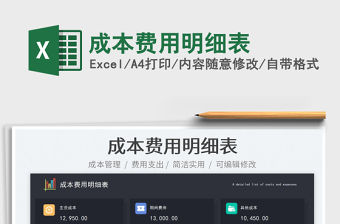 成本費用明細表