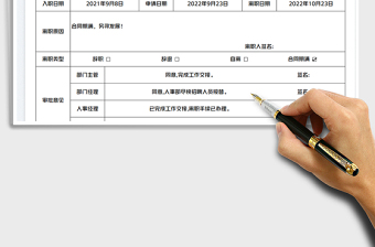 離職申請(qǐng)單