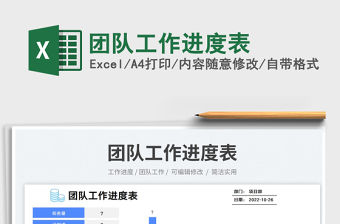 團隊工作進度表