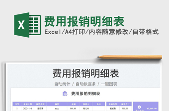 費(fèi)用報(bào)銷(xiāo)明細(xì)表