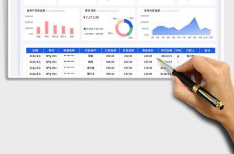 应付账款管理明细表-数据汇总