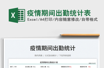 疫情期間出勤統(tǒng)計表
