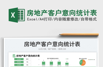 房地產(chǎn)客戶意向統(tǒng)計(jì)表