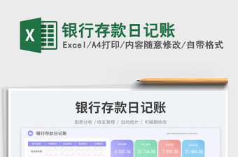 銀行存款日記賬