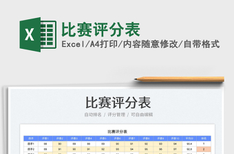 比賽評分表