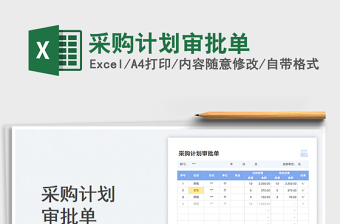 采購計(jì)劃審批單