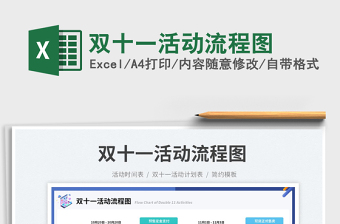 雙十一活動流程圖