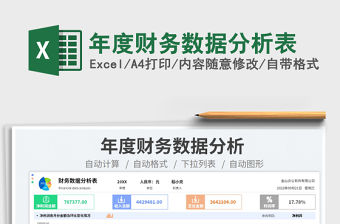 年度財(cái)務(wù)數(shù)據(jù)分析表