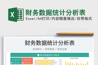 財務(wù)數(shù)據(jù)統(tǒng)計分析表
