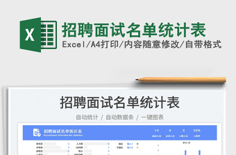 招聘面試名單統(tǒng)計(jì)表