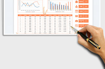 橙色簡約直播間銷售統(tǒng)計表(暢銷款)