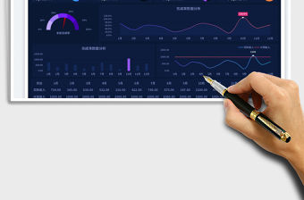 年度收入計(jì)劃數(shù)據(jù)統(tǒng)計(jì)看板