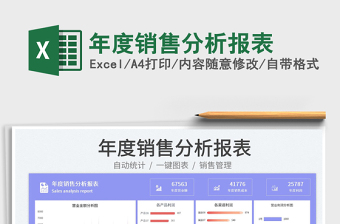 年度銷(xiāo)售分析報(bào)表