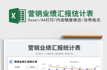 營(yíng)銷業(yè)績(jī)匯報(bào)統(tǒng)計(jì)表