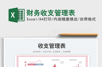 財務收支管理表