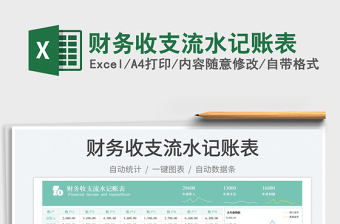 財(cái)務(wù)收支流水記賬表