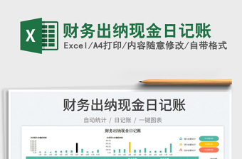 財(cái)務(wù)出納現(xiàn)金日記賬