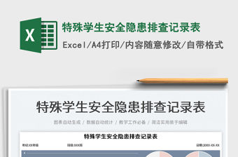 特殊學生安全隱患排查記錄表