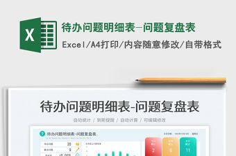 待辦問題明細表-問題復盤表