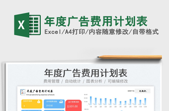 年度廣告費(fèi)用計(jì)劃表