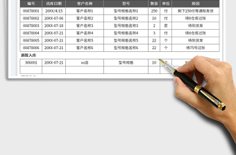 未過賬明細(xì)表
