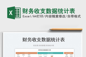 財(cái)務(wù)收支數(shù)據(jù)統(tǒng)計(jì)表