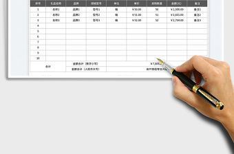 中秋禮品采購費用申請表