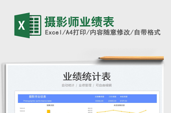 攝影師業(yè)績表