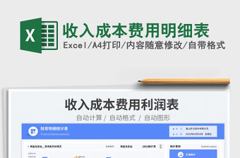 收入成本費用明細表