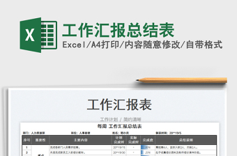 工作匯報(bào)總結(jié)表