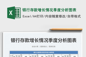 銀行存款增長情況季度分析圖表