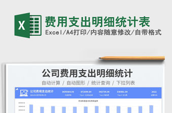 費(fèi)用支出明細(xì)統(tǒng)計(jì)表